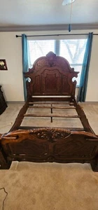 PRICE DROP AICO Furniture Michael Amini Windsor Court Queen Bed Set - Picture 1 of 21