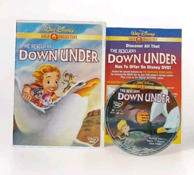 The Rescuers Down Under (Walt Disney Gold Collection) DVD 2000 Widescreen VGC  - Image 1 of 4