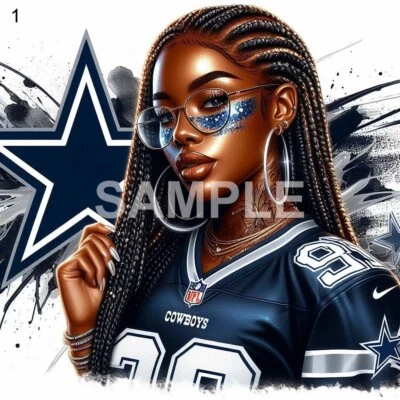 Dallas Cowboys VINIL ferro na transferência (escolha de 1) - Imagem 1 de 4