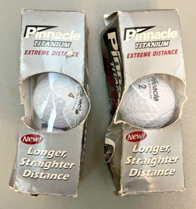 Genuine Pinnacle Titanium Extreme Distance Golf Balls 2 Packs - 6 BALLS NEW - Picture 1 of 4