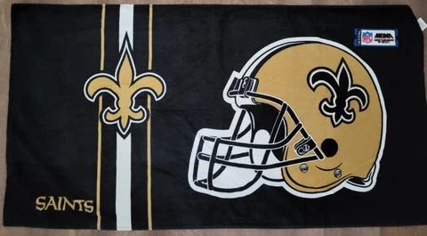 Officially Licensed NFL New Orleans Saints Beach Towel Cover