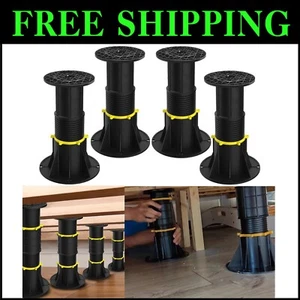 Sturdy Plastic Bed Frame Support Legs - Telescopic Design & Noise-Reducing - Picture 1 of 11