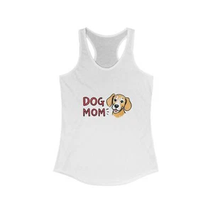 Dog Mom Racerback Tank Top - Perfect Gift for Dog Lovers - Picture 1 of 35