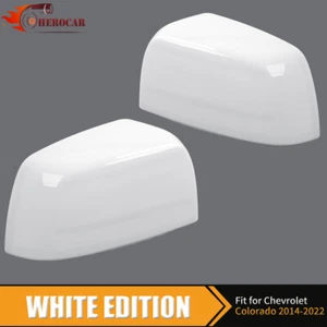 White Rearview Mirror Rear View Side Shell Trim for Chevy Colorado/CANYON 2014+ - Imagen 1 de 8
