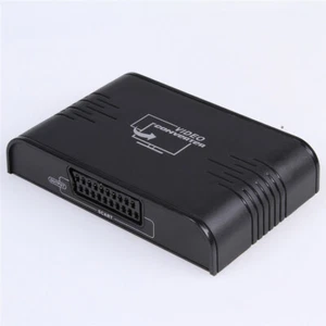HDMI to SCART Composite Video Converter Stereo Audio Adapter SKY HD Blu-Ray DVD - Picture 1 of 6