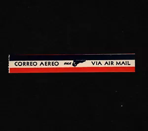 OPC Vintage PAA Pan American Airlines 3" Air Mail Etiquette Label MNH 39165 - Picture 1 of 1