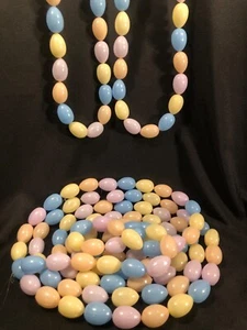 Vintage Easter ~ Easter Egg Garlands~  Pastel Blow Mold Egg Garlands~ 18’  Total - Picture 1 of 3