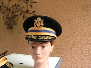 casquette   officier    us army   a identifier    1939   1945     (orc  1) - Imagen 1 de 8