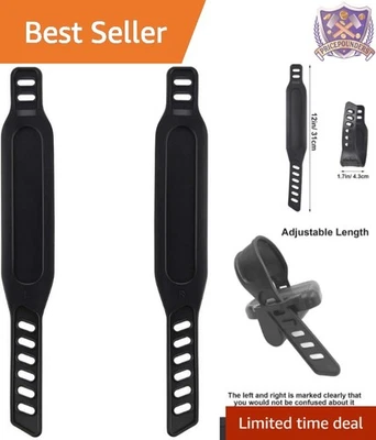 Correas de pedal de bicicleta de ejercicio de alta resistencia ajustables de nailon ajuste universal para el hogar... Foto 1 de 4