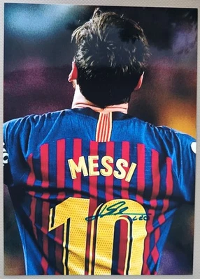 Color Foto, Lionel Messi, Org.Unterschrift mit Zertifikat, 21x30 cm, Authentisch - Bild 1 von 4