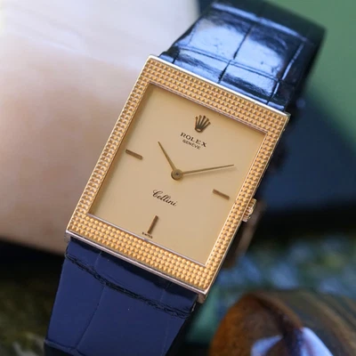 Rolex Cellini Ref. 4127 Hobnail Oro Blanco 18k Cuerda Manual 1976 Foto 1 de 4
