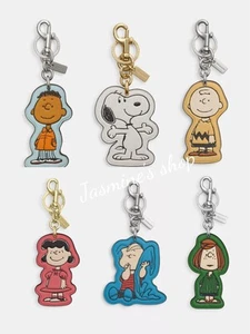 NWT Coach x Peanuts Bag Charm Keychain Snoopy/Charlie/Lucy/Patty/Franklin/Linus - Picture 1 of 56