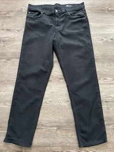 Faherty Stretch Terry 5 Pocket Pant Mens 36x30 Onyx Black Slim Fit - Picture 1 of 20