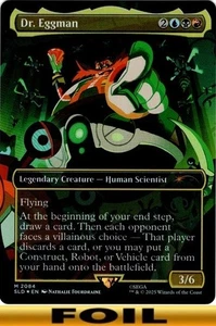 1x - Dr. Eggman - FOIL BORDERLESS #2084 - Sonic Secret Lair - NM MTG - Picture 1 of 1
