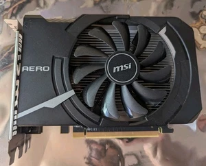 MSI AMD RADEON RX560 AERO ITX 2G OC 2GB GDDR5 PCI EXPRESS 3.0 GRAPHICS CARD - Picture 1 of 9