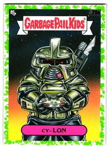 Cy- Lon GPK 2023 Garbage Pail Kids Battlestar Galactica Parody Exact Card Green - Picture 1 of 2