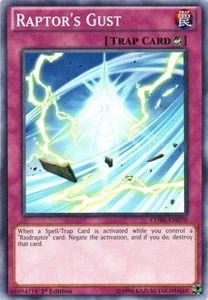 Raptor's Gust Common Clash of Rebellions YuGiOh Card - Picture 1 of 1