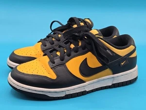 Nike Dunk Low Reverse Goldenrod para hombre talla 8 FZ4618-001 sin caja negro amarillo - Imagen 1 de 16