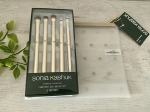 Neu im Karton Sonia Kashuk 5-TEILIGES KOMPLETTES AUGENPINSEL-SET & KOSMETIKTASCHE - Bild 1 von 5