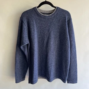 Suéter Woolrich Para Hombre Mezcla de Lana Cuello Redondo Talla Med Azul Gris Manga Larga Usado en Excelente Condición - Imagen 1 de 4