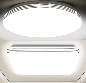 Lámpara de techo LED lámpara pared pasillo cocina salón baño IP44 redondo esquina - Imagen 1 de 101