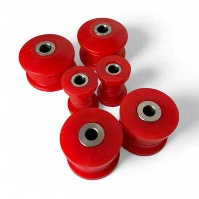 Kit 6 boccole BRACCI ANTERIORI + PONTE POSTERIORE in poliuretano Fiat 500 Abarth - Immagine 1 di 4