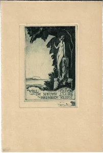 ALFONS WOELFLE: Neujahrsgraphik P. F. für Heinrich KLein - Picture 1 of 1