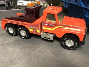 Vintage Nylint Big Pumpkin Orange Wrecker Pressed Steel Tow Truck, 1970's - Picture 1 of 4
