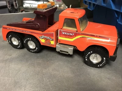 Vintage Nylint Big Pumpkin Orange Wrecker Pressed Steel Tow Truck, 1970's - Image 1 of 4