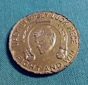 1924 Universal City Kalifornien CA Jack Dempsey Glücksstück Kampf Sieg Film Medaille - Bild 1 von 3