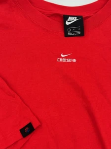 Nike Korea Vestito Camicia Donna Rosso Taglia S CU9437-670 Manica Corta - Foto 1 di 8