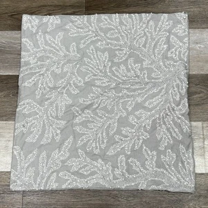 Pottery Barn Koralle bestickt Kissenbezug 21" Quadrat Knopfverschluss in einwandfreiem Zustand! - Bild 1 von 9