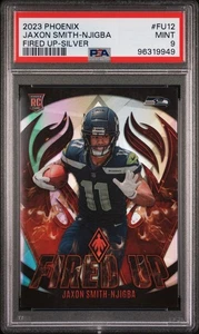 Panini Phoenix Jaxon Smith-Njigba RC 2023 encendido plateado PSA 9 Seahawks novato - Imagen 1 de 3