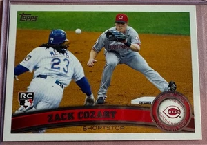 2011 Topps Update Zack Cozart Rookie Cincinnati Reds #US247 MLB Baseball - Picture 1 of 2