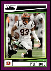 Tyler Boyd 2022 Score #193 Purple Cincinnati Bengals - Picture 1 of 2