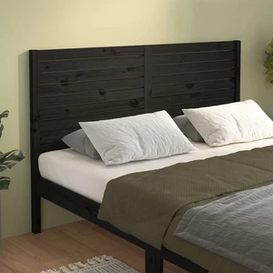 Testiera per Letto Nera 141x4x100 cm in Legno Massello di Pino - Foto 1 di 5