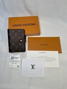 LOUIS VUITTON piccolo anello agenda cover MONOGRAMMA R20005 planner scatola ricevuta - Foto 1 di 24