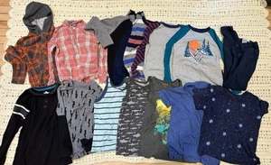 Boys size 8 lot bundle shirts tank top button up school oshkosh lands end gap - Picture 1 of 9
