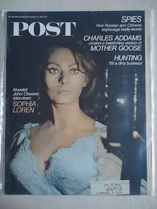 Sophia Loren - Revista The Saturday Evening Post - 21 de octubre de 1967 - Imagen 1 de 1
