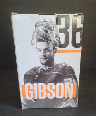 Anaheim Ducks Bobblehead John Gibson #36 By IMPACT Figure Hockey NEW Cover