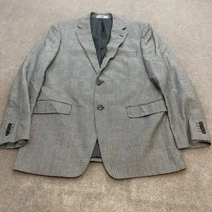 Lauren Ralph Lauren Blazer 40R Gray Plaid Lined Sport Coat Jacket Two Button - Picture 1 of 17