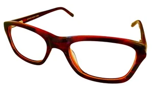 Jones New York Mens Petite Plastic Rectangle Eyewear Frame Burgundy J221 . 48mm - Picture 1 of 14