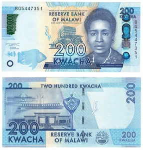 2022 Malawi P65a 200 Kwacha Banknote UNC - Picture 1 of 1
