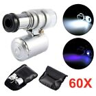 60PC Magnifying Loupe-Jewelry Jewelers Pocket Magnifier Loop Eye Glass Led Light