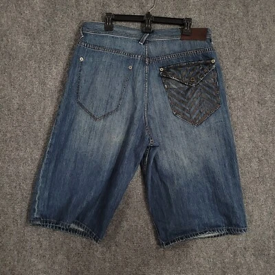 Vintage Sean John Shorts Men 36 Baggy Jorts Dark Skate Y2K 2000s Hip Hop Cyber - Image 1 of 4