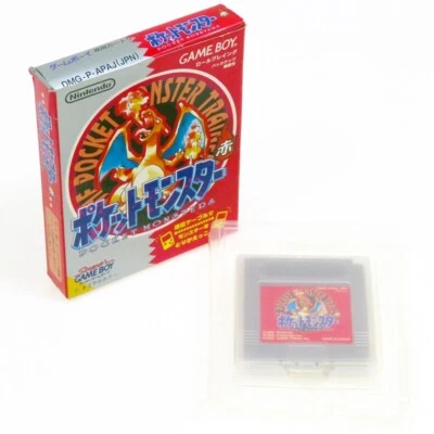 POCKET MONSTER RED Pokemon GB Nintendo Game Boy Japan Import Boxed somewhat used - Image 1 of 2