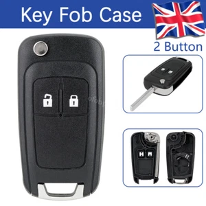 Flip Key Fob Case For Vauxhall Zafira C Insignia 2012 - 2014 2015 2016 2017 2018 - Picture 1 of 8
