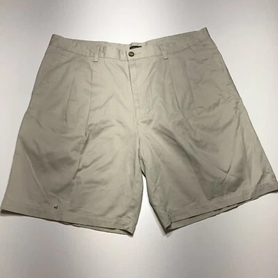 St. John's Bay Shorts Mens Size 42 Pleated Front Khaki Full Rise Regular Fit EUC - Image 1 of 4