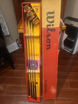 4 palos de golf de campeonato Sam Snead Maple Wood Wilson Strata-Bloc 4350 1234 Foto 1 de 4