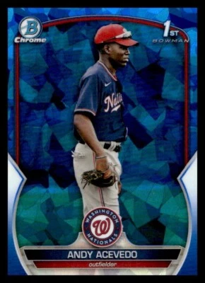 2023 Bowman Chrome Sapphire Edition Andy Acevedo 1st Bowman BCP-237 - Image 1 of 2